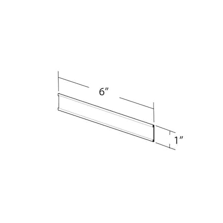 Azar Displays 6"W x 1"H Adhesive-Back Nameplate, PK10 199601
